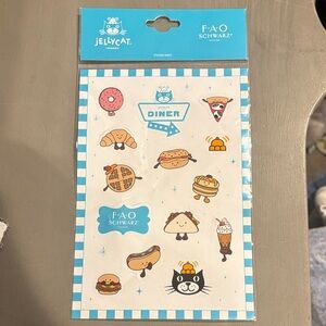 Jellycat Diner-Themed Sticker Sheet